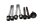 Ruuvivalikoima, kierrepultit, mutterit, aluslevyt BMW R 1100 GS 259 0409 93-99