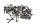 Ruuvivalikoima, kierrepultit, mutterit, aluslevyt BMW R 1100 GS 259 0409 93-99