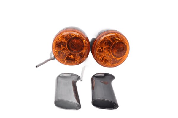 Blinker mit Gehäuse links rechts rund orange Harley-Davidson universell
