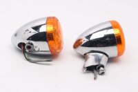 Kromglas blinkers par fram bak vänster höger Harley-Davidson universell