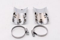 Auspuff Hitzeschutzblech Paar chrom links rechts Harley-Davidson universell