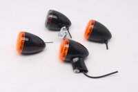 Indicatori di direzione anteriori e posteriori, sinistro e destro, neri e arancioni Harley-Davidson universell