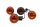 Indicatori di direzione anteriori e posteriori, sinistro e destro, neri e arancioni Harley-Davidson universell