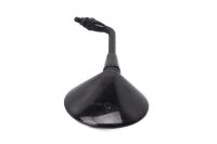 Rétroviseur rond noir, fixation guidon E13 Buell...