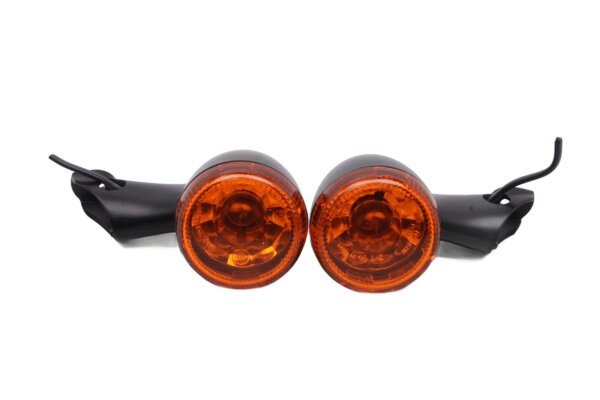 Blinkerpaar schwarz orange Gehäuse links rechts Harley-Davidson universell