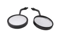 Ronde spiegelset, carbonlook, links en rechts, stuur...
