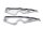Saddlebag handles, chrome side bags, handle Harley-Davidson universell