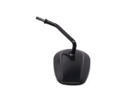 Rearview mirror, oval black, right-hand threaded...