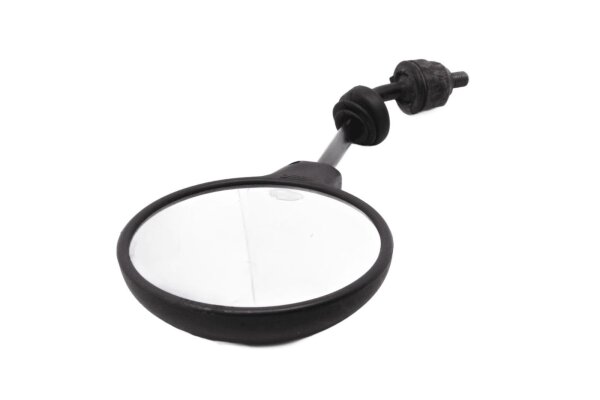 Specchietto retrovisore universale rotondo nero per lato sinistro. Motorrad Zubehör universell