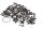Schraubensatz Komplettsatz Mutter Bolzen Rahmen Kawasaki ZR 7S ZR750F 99-04