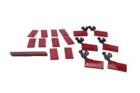 Ensemble de réflecteurs rouges,...