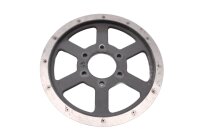 Rear pulley with 63 teeth and a 95mm bolt circle...