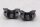 Front brake pump clamp, black, double clamp Harley-Davidson universell