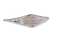 Emblem, tank logo, decorative logo, chrome red lettering...