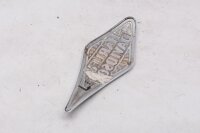 Embleem, tanklogo, decoratief logo, chroomrode letters Harley-Davidson universell