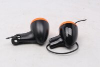 Blinkerpaar orange Gehäuse schwarz links rechts Harley-Davidson universell