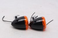 Blinkersats svart orange hölje vänster höger Harley-Davidson universell