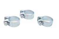 Exhaust clamps 55.5mm manifold connection holder set...