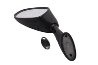 Linker buitenspiegel, zwarte spiegel, inclusief montagebeugel Kawasaki ZR 7S ZR750F 99-04