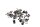 Schroevenset, kuip, frame, set, moeren BMW R 1100 GS 259 0409 93-99