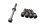 Schroevenset, kuip, frame, set, moeren BMW R 1100 GS 259 0409 93-99