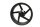 Rear wheel rim 5-spoke valve mount Aprilia SL 1000 Falco ZD4PA 99-04