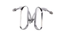 Chrome mini oval mirror pair left right Motorrad...