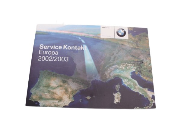 Serviceheft Kontaktadressen Europa 2002 BMW R 1150 R Rockster 0308 R21 03-05