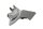 Vänster fotstödsfäste, passagerarfäste, gummifäste BMW R 1100 GS 259 0409 93-99