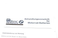 Batterijhandleiding Gebruikershandleiding BMW R 1100 GS 259 0409 93-99