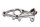 Piastra di supporto poggiapiedi anteriore destra 23417019 BMW R 1150 GS R21 0415 99-04