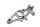 Piastra di supporto poggiapiedi anteriore destra 23417019 BMW R 1150 GS R21 0415 99-04
