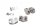 Handlebar riser clamp spacer screws Honda FMX 650 FunMoto RD12 05-07