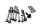 Schraubensatz Motor Verbindungsmaterial Verschraubungen BMW R 1100 S 0422 98-05