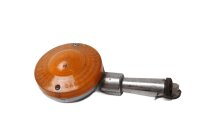 Blinker Gehäuse rund orange links Chromarm Oldtimer...