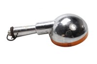Blinker Gehäuse rund orange links Chromarm Oldtimer...