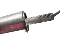 Clignotant droit, boîtier chromé, rond, lentille orange, voiture classique Moto Guzzi V65 PG 81-87