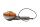 Clignotant droit, boîtier chromé, rond, lentille orange, voiture classique Moto Guzzi V65 PG 81-87