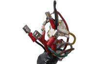 Commandes au guidon gauche : clignotants, feux, klaxon, démarreur Moto Guzzi V65 PG 81-87