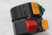 Commandes au guidon gauche : clignotants, feux, klaxon, démarreur Moto Guzzi V65 PG 81-87