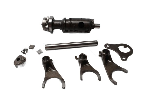 tambor selector, horquillas selectoras, varillaje selector, caja de cambios Honda CB 1300 SC40 98-02