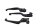 Bremshebel Kupplungshebel vorne Set universal schwarz Harley-Davidson universell