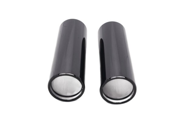 Juego de tapas negras para el tubo de la horquilla delantera Harley-Davidson universell