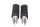 Repose-pieds avant, gauche et droit, coussinets de repose-pieds pour le conducteur Harley-Davidson universell