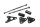 Motorhalter Set Rahmenhalter Befestigungssystem Honda CB 1300 SC40 98-02