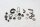 Schroefset frame afdekhouder Honda FMX 650 FunMoto RD12 05-07