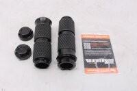 Manopole per manubrio, in gomma zigrinata, nere, set sinistro e destro Harley-Davidson universell