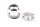 Exhaust trim, muffler cap, insert, universal, polished Harley-Davidson universell