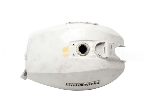 Fuel tank, petrol tank, fuel container, white Moto Guzzi V65 PG 81-87