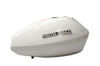 Fuel tank, petrol tank, fuel container, white Moto Guzzi V65 PG 81-87